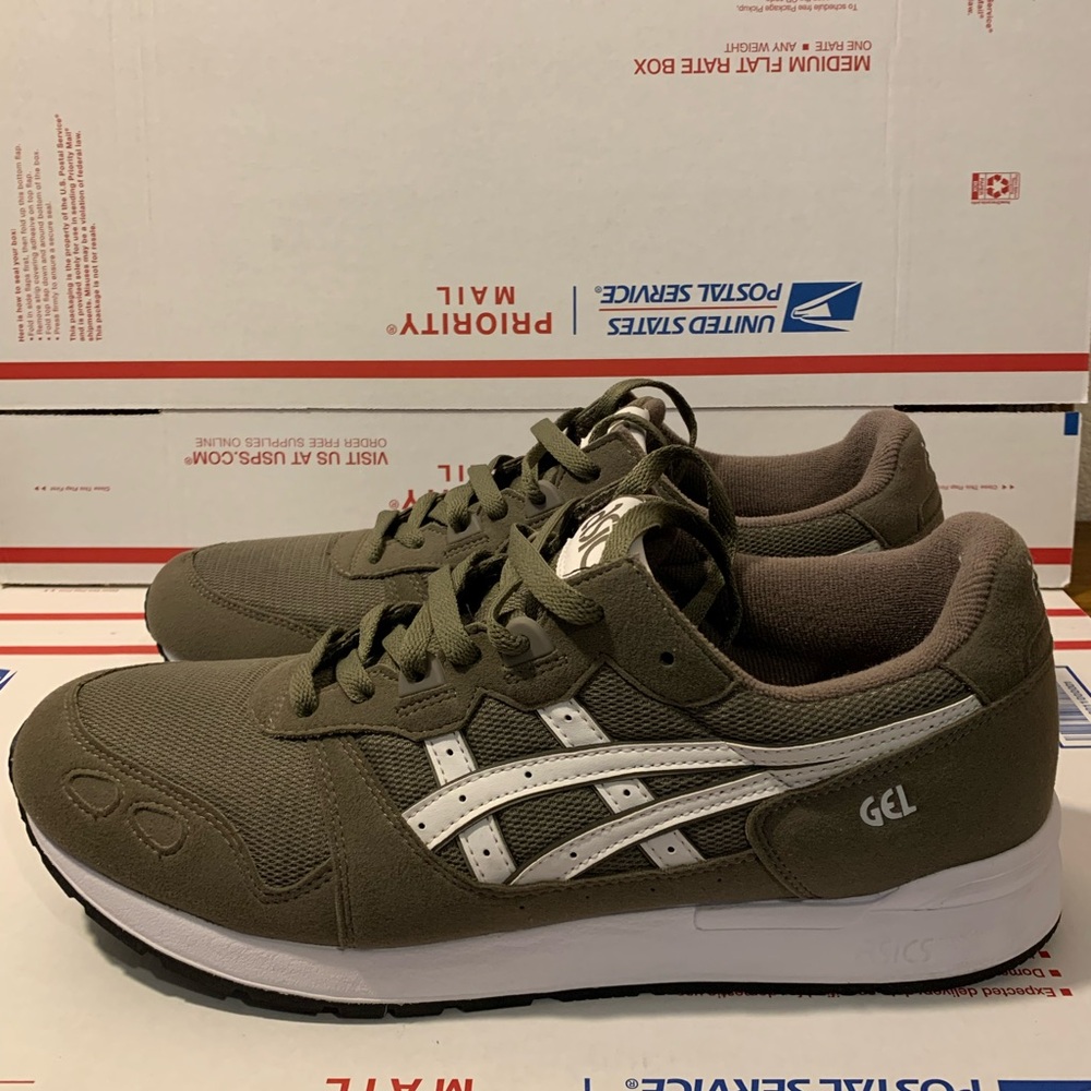 Asics Men's Athletic Shoes in Olive and White